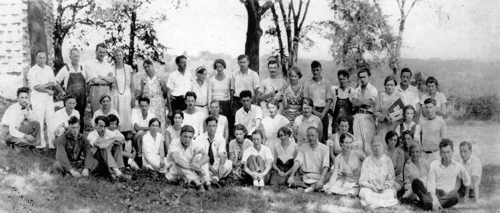 Group shot of the Isabel Bloom and her classmates at Stone City