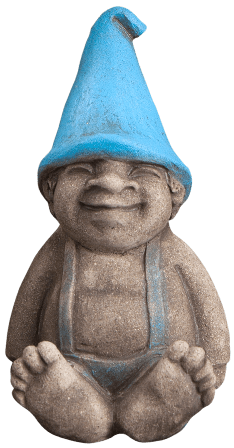 Gnick the Gnome -Garden Stone Blue Hat