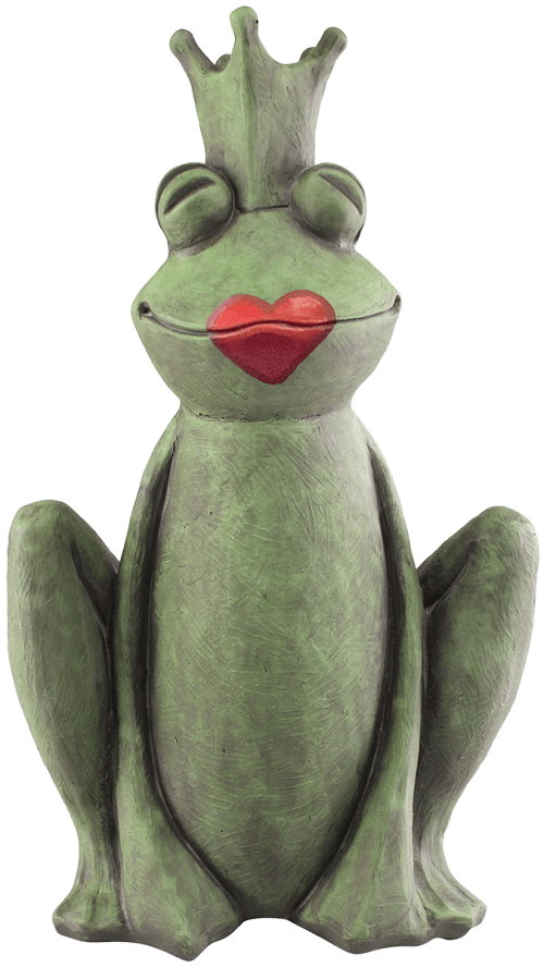 Frog Prince -Green with Red Lips