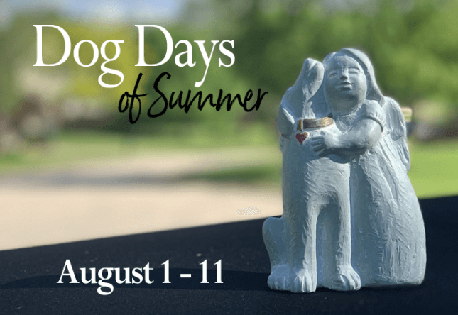 Dog Days of Summer event from August 1st through August 11th 2019