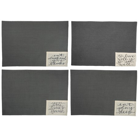 Placemats Eat Sleep Drink