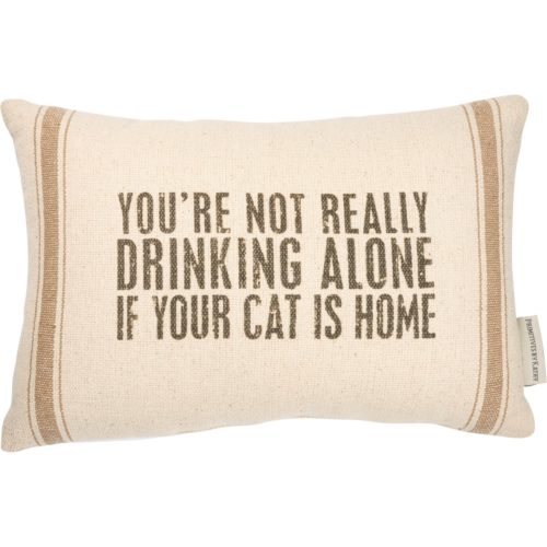 Pillow -Drinking Alone/ Cat
