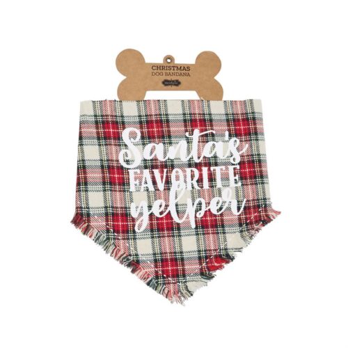 Dog Bandana -Santa's Favorite Yelper