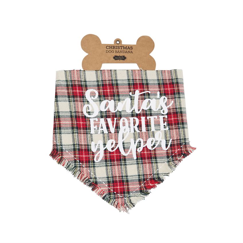 Dog Bandana -Santa's Favorite Yelper