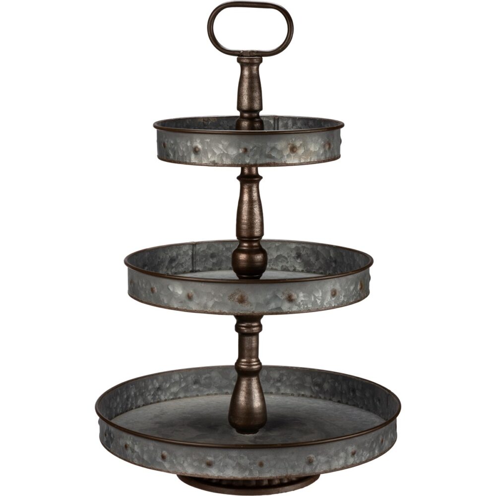 Tray -Three Tiered Round