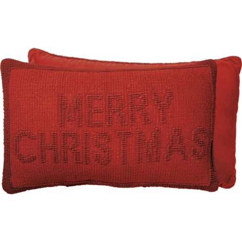 Pillow -Merry Christmas Red