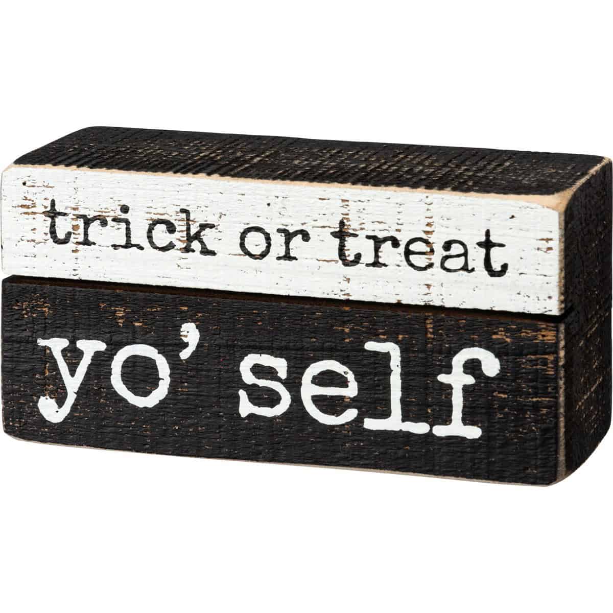 Slat Box Sign Trick or Treat