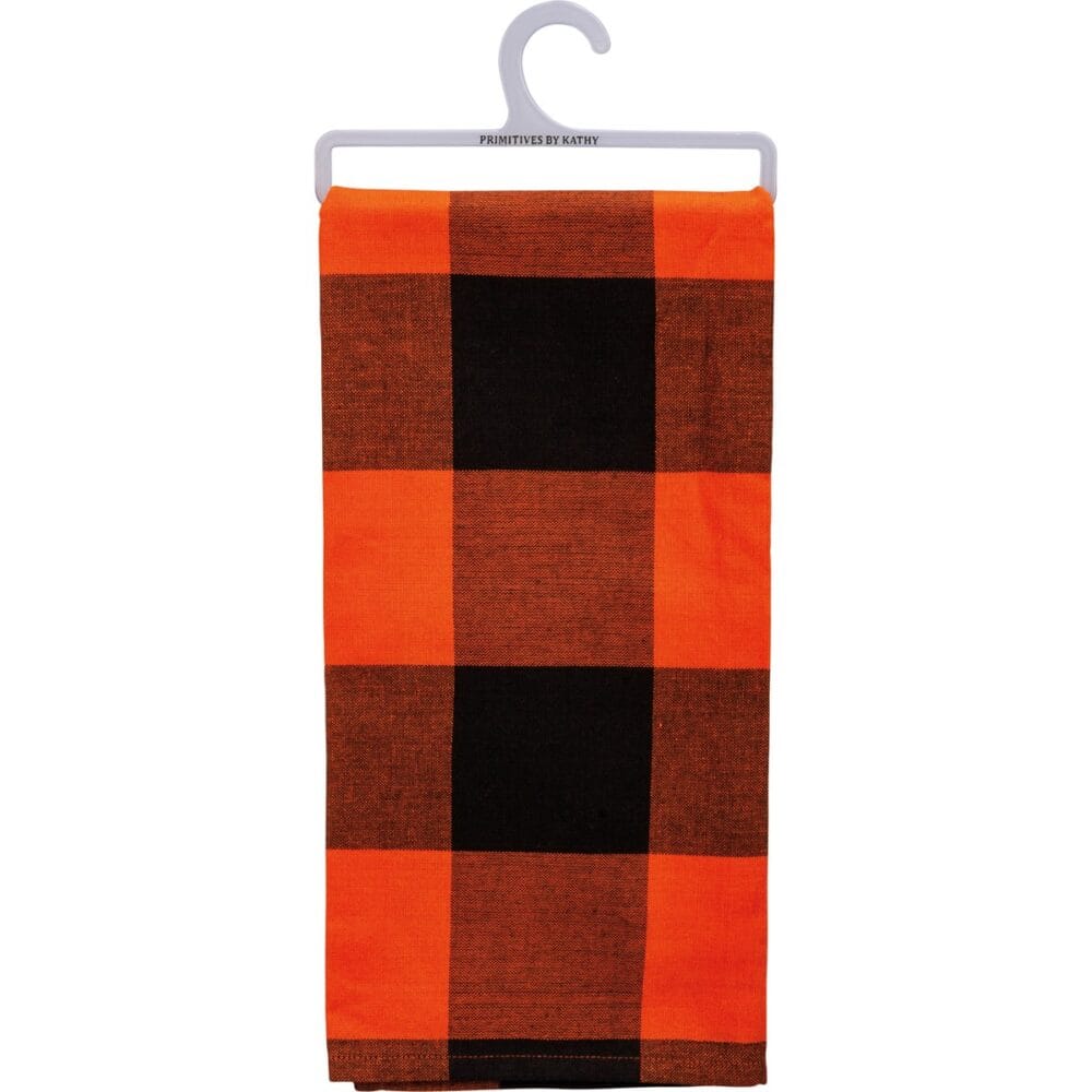 Towel Orange Check