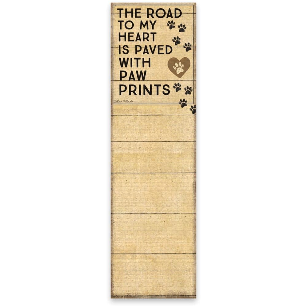 Notepad Paw Prints