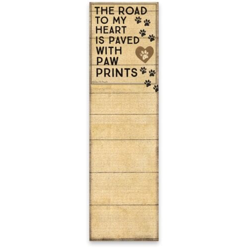 Notepad Paw Prints