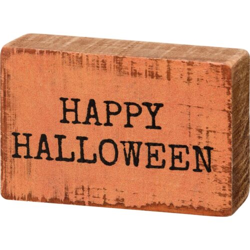 Block Sign Halloween