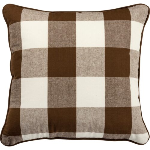 Pillow Brown Check