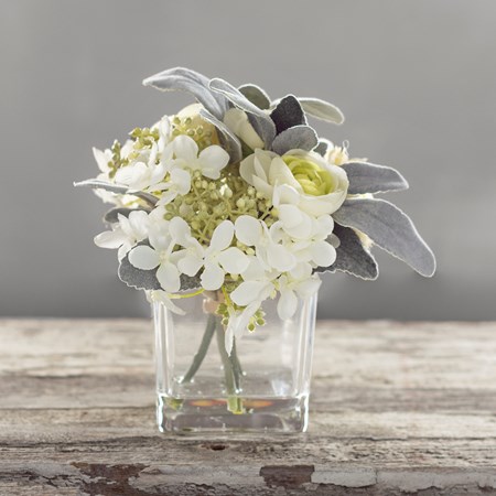 Vase White Floral