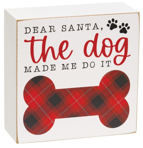 Santa's Favorite Dog Box Sign has a humorous, Dog themed design. This accessory is part of our IB Home Accents line and was carefully selected to complement our unique sculptures.