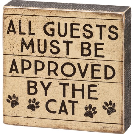 Sign Guests Cat