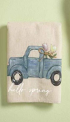Towel- Truck Hello Spring