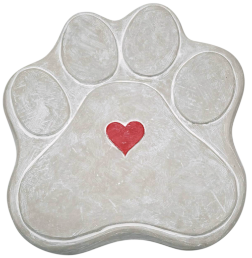 Garden Stone Paw Print