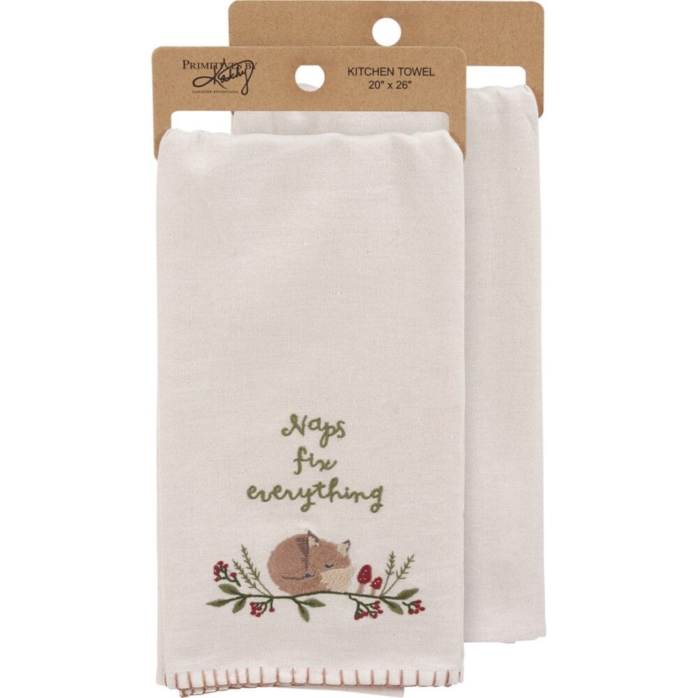 Towel Fox Naps