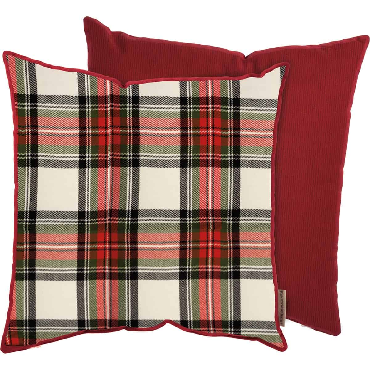Pillow-Plaid Ivory