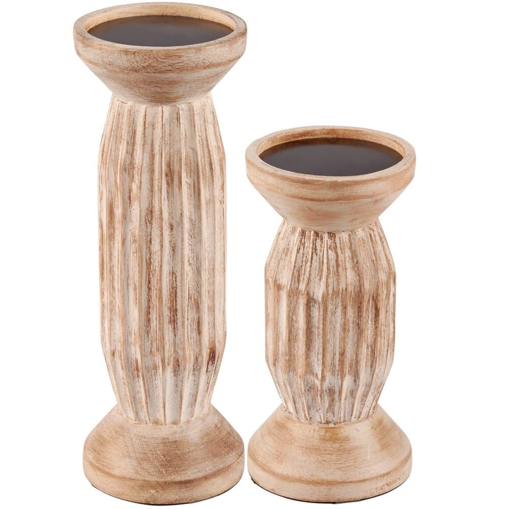 Wood Candleholders