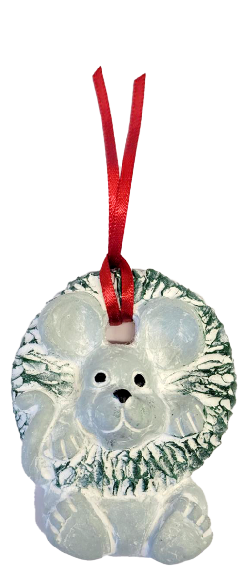 Mouse Wreath Ornament