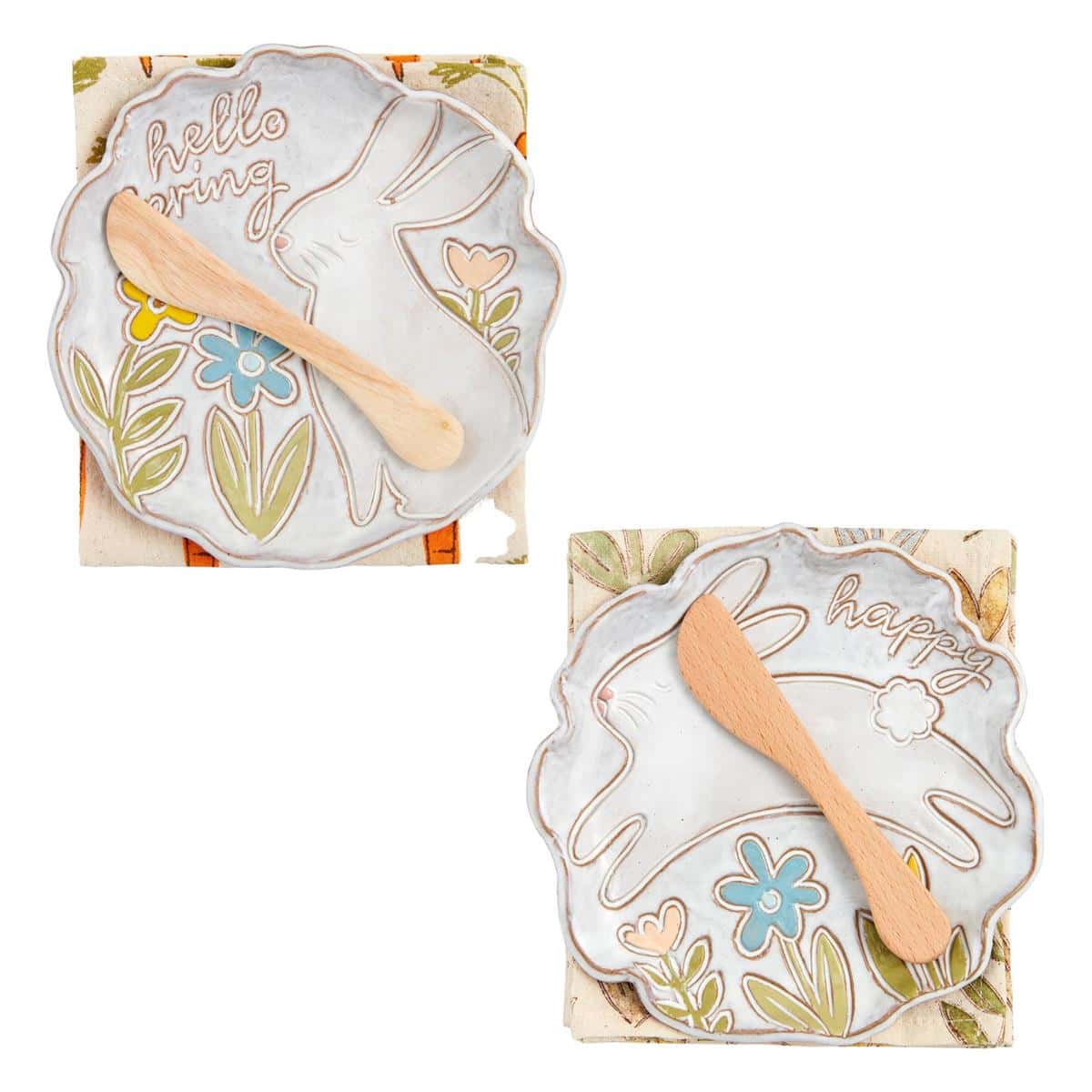 Appetizer Plate Sets-Bunny