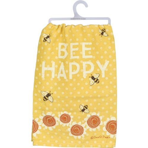 Towel-Yellow Bee Happy