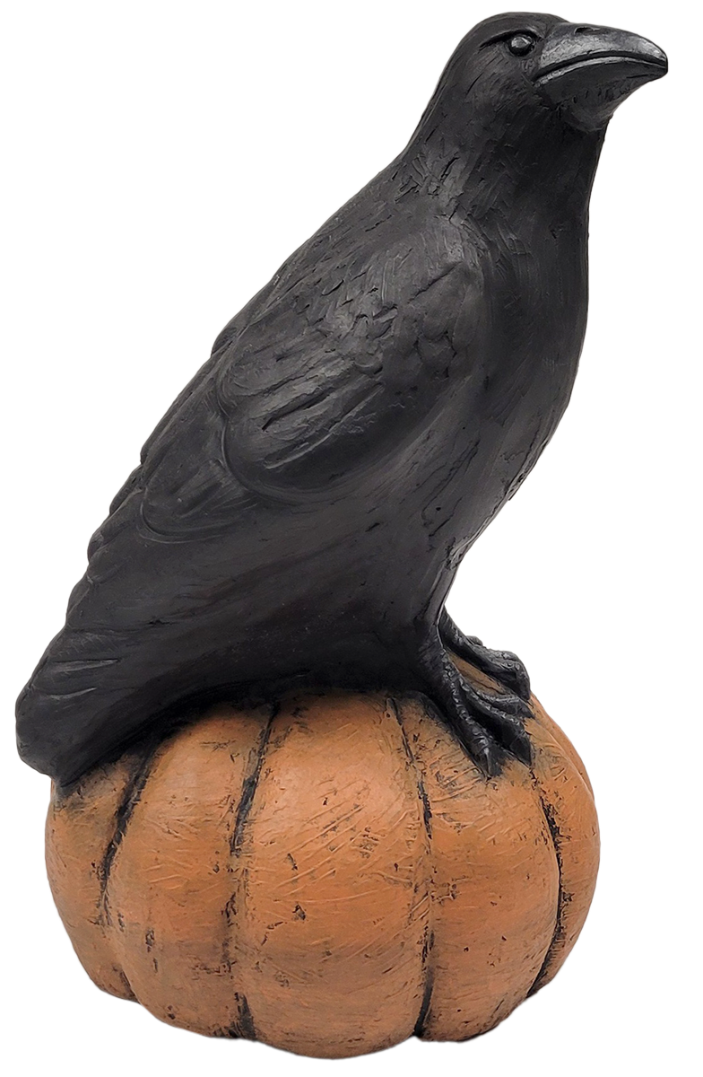 Crow On Pumpkin Isabel Bloom