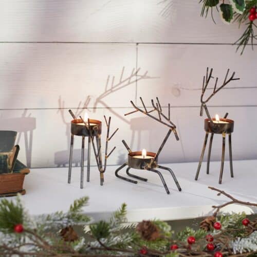 Deer Candle Holders