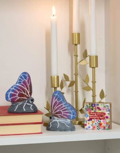 butterflies with candle