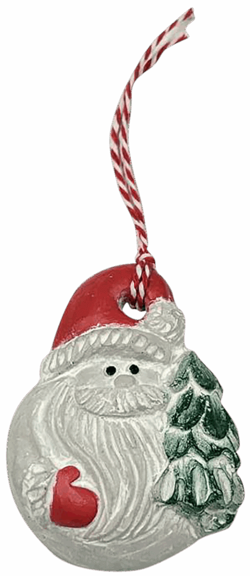 Santa with Tree ornament