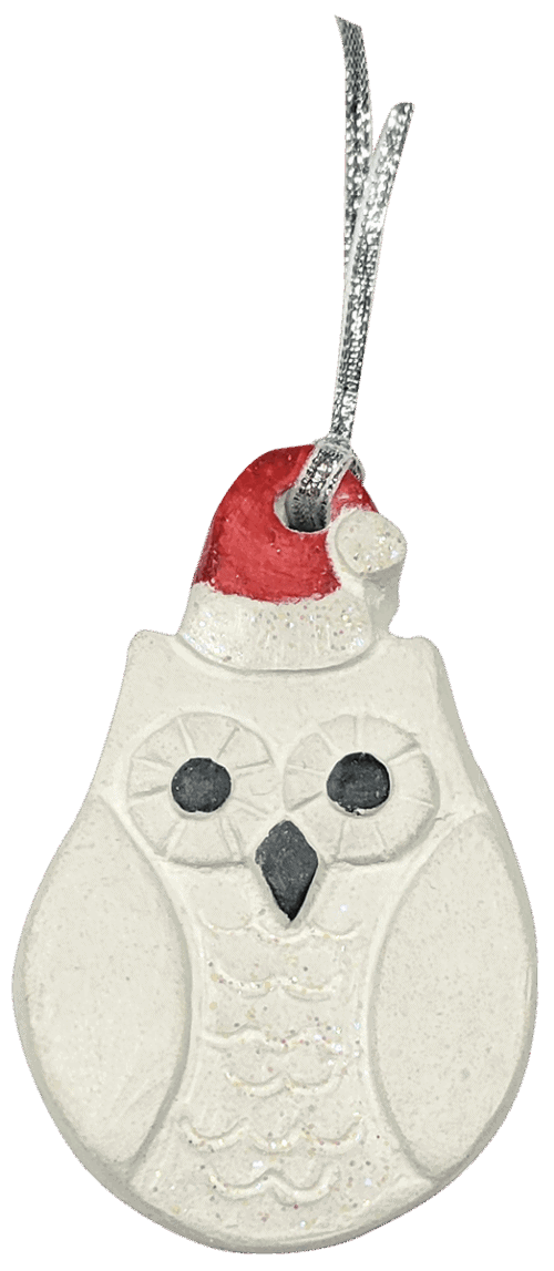 Snowy owl ornament
