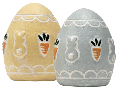 Spring Easter Egg 2026 Green and Yellow