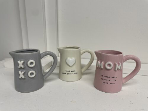 Chunky Letter Bud Vases