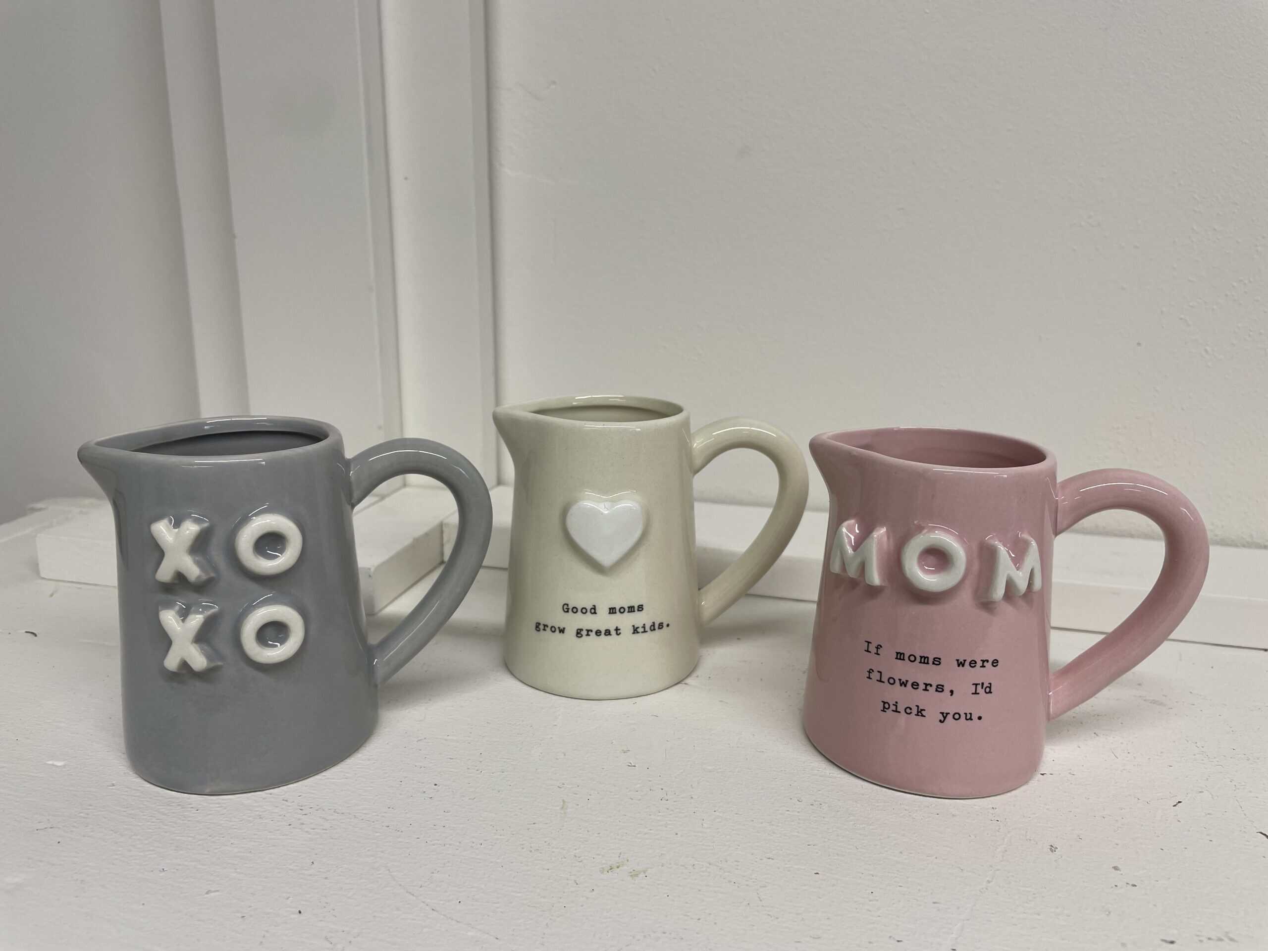Chunky Letter Bud Vases