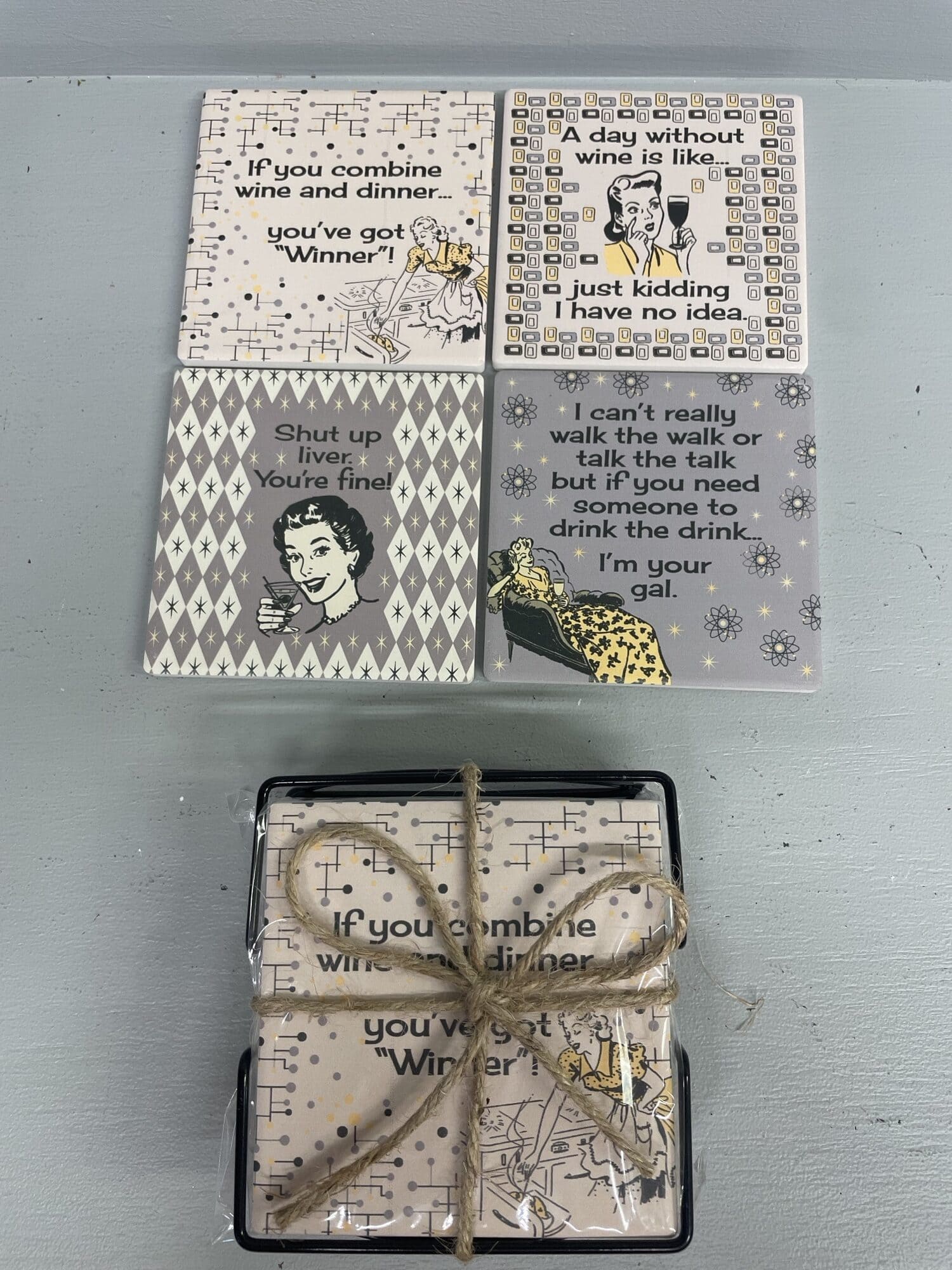 Coaster Set - Wine