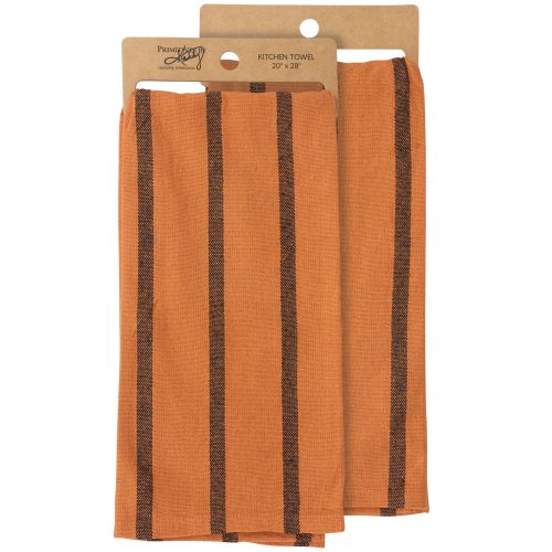 Towel = Orange Stripe