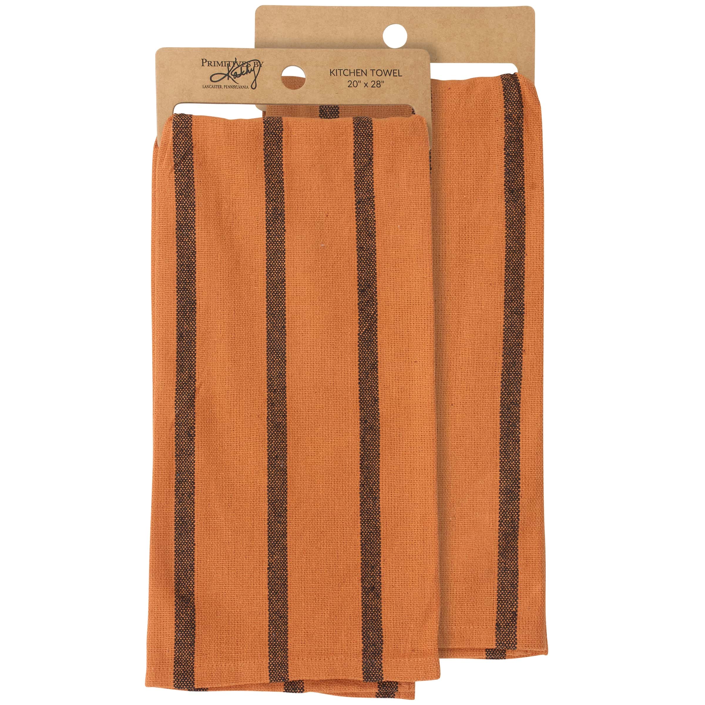 Towel = Orange Stripe