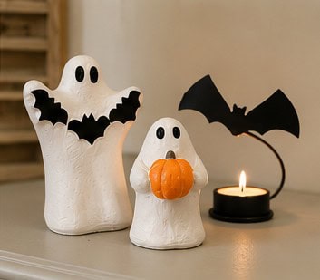 Ghosts with bat tealight final
