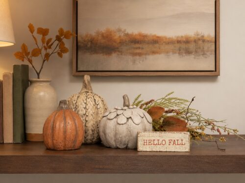 Set of pumpkins